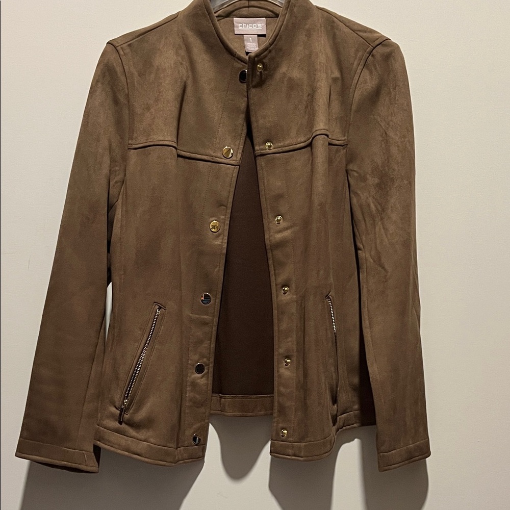 Chico's Tan Utility Jacket for Women
